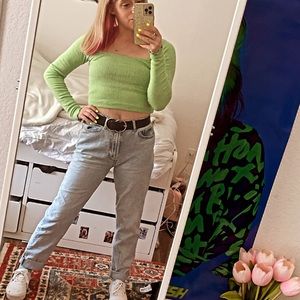 High waisted mom jeans